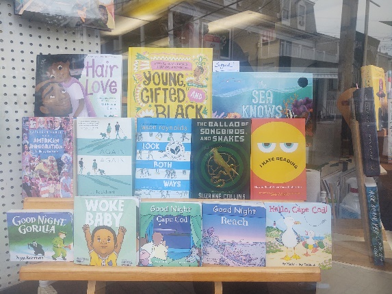 Window at Provincetown Bookshop